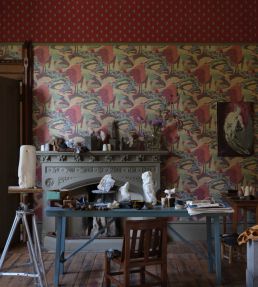 Autumn Landscape Wallpaper by Liberty Lacquer Moss