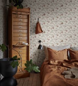Adelaide Wallpaper by Sandberg Terracotta