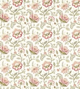 Adeline Fabric by Clarke & Clarke Blush/Raspberry