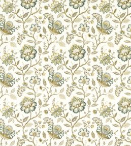 Adeline Fabric by Clarke & Clarke Teal