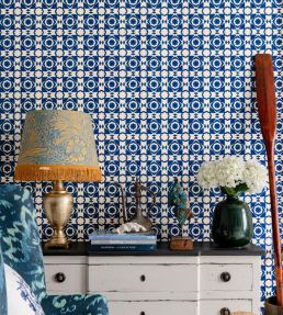 Aegean Tiles Wallpaper by MINDTHEGAP Red