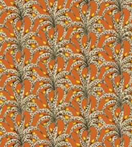 Afrika Damask Wallpaper by Cole & Son Tangerine & Marigold