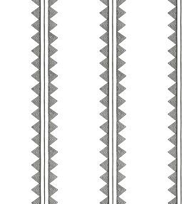 Agave Stripe Wallpaper by Thibaut Black
