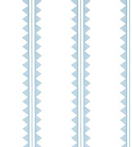 Agave Stripe Wallpaper by Thibaut French Blue