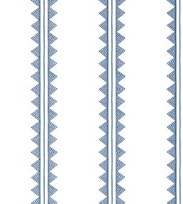 Agave Stripe Wallpaper by Thibaut Navy