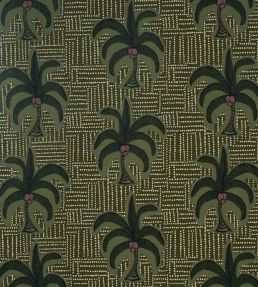 Agua De Coco Wallpaper by Schumacher Palm Tree Green
