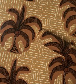 Agua De Coco Wallpaper by Schumacher Sunbleached Ochre