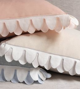 Ainsley Scalloped Border Trimming by Samuel & Sons Ice Blue