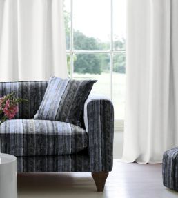 Akabar Fabric by Arley House Charcoal Sky