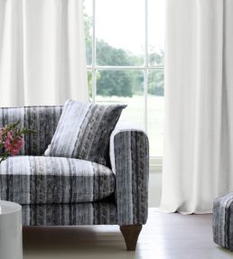 Akabar Fabric by Arley House Grey Charcoal