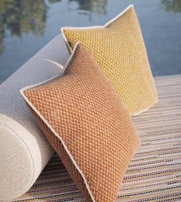 Akumal Cushion 45 x 45cm by Maison Casamance Ocre