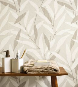 Alba Wallpaper by Casadeco Blanc craie
