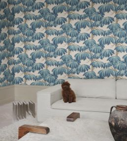 Alba Wallpaper by Sandberg Teal