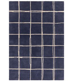 Asiatic Albany Grid rug Marine ALBA080150MARI Marine