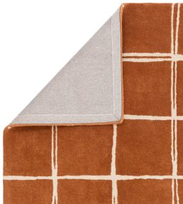 Asiatic Albany Grid rug Rust ALBA080150RUST Rust
