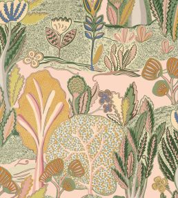 Albero Wallpaper by Thibaut Apricot and Ginger