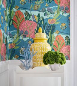 Albero Wallpaper by Thibaut Apricot and Ginger