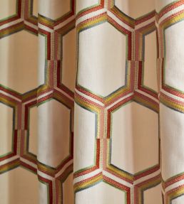 Albus Fabric by Jane Churchill Terracotta