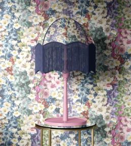 Alcea Wallpaper by Woodchip & Magnolia Electric Blue