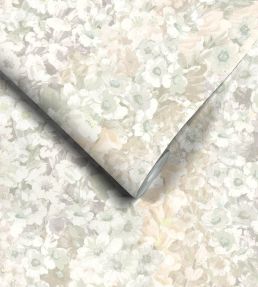 Alcea Wallpaper by Woodchip & Magnolia Grey Mist