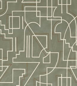 Alexander Wallpaper by Casamance Argile