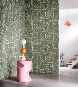 Alexander Wallpaper by Casamance Sable
