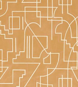 Alexander Wallpaper by Casamance Miel