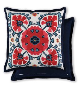 Alexi Cushion 50 x 50cm by William Yeoward Rouge