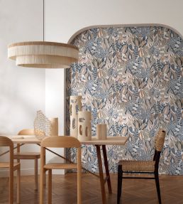 Alfabia Wallpaper by Casamance Terracotta/Curry