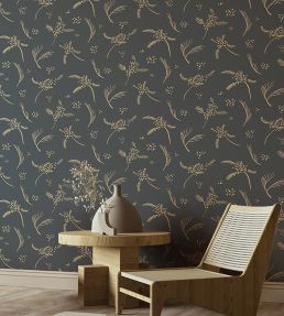 Algaida Wallpaper by Tres Tintas Azul oscuro