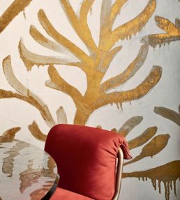 Algues dorees Mural by Elitis Gold