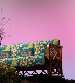Alhama Fabric by Nobilis Turquoise