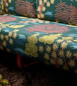 Alhama Fabric by Nobilis Turquoise