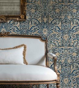 Alhambra 50 Wallpaper by Lewis & Wood Garnet