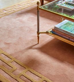 Layered Alice Crawley Indochine rug English Rose ACINMR180270 English Rose