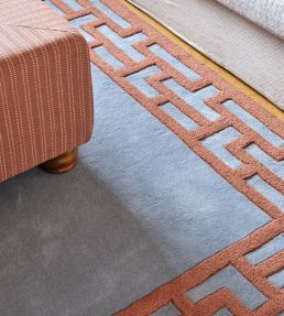Layered Alice Crawley Indochine rug Zen Blue ACINBR180270 Zen Blue