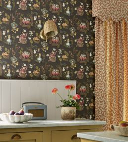 Alice in Wonderland Wallpaper by Sanderson Hundreds & Thousands