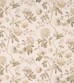 Alloway Fabric by Colefax and Fowler Ivory/Green