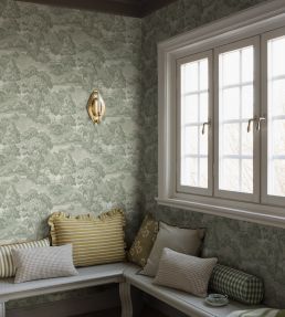 Alnarp Wallpaper by Borastapeter Soft Green