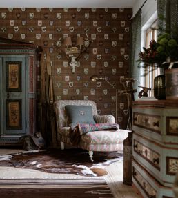 Alpbach Wallpaper by MINDTHEGAP Burnt Orange