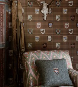 Alpbach Wallpaper by MINDTHEGAP Burnt Orange