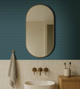 Alphonse Wallpaper by Caselio Bleu de minuit