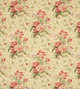 Alsace Fabric by Sanderson Linen/Red