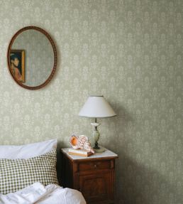 Alva Wallpaper by Sandberg Spring Green