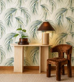 Alvaro Wallpaper by Harlequin Atlantic/Palm/Mineral