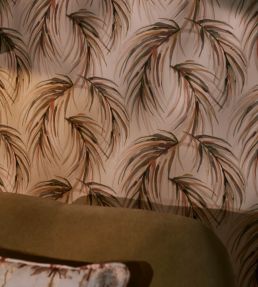 Alvaro Wallpaper by Harlequin Rosewood/Plum/Olive