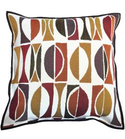 Amalfi Cushion 45 x 45cm by Maison Casamance Ocre Orange