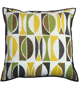 Amalfi Cushion 45 x 45cm by Maison Casamance Vert Jaune