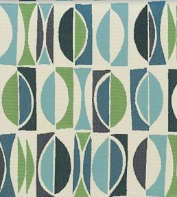 Amalfi Fabric by Casamance Vert Turquoise