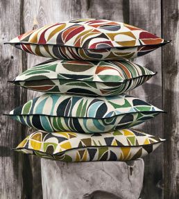 Amalfi Cushion 45 x 45cm by Maison Casamance Vert Jaune